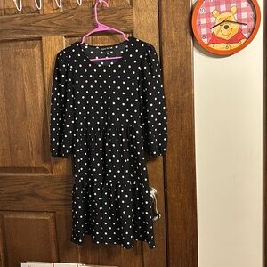 Polka Dot  Dress - Black and White